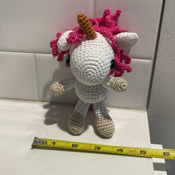 Handcrafted Unicorn 🦄 Amigurumi Decor Toy Crochet Figure Doll Magic Fantasy - Picture 11 of 12
